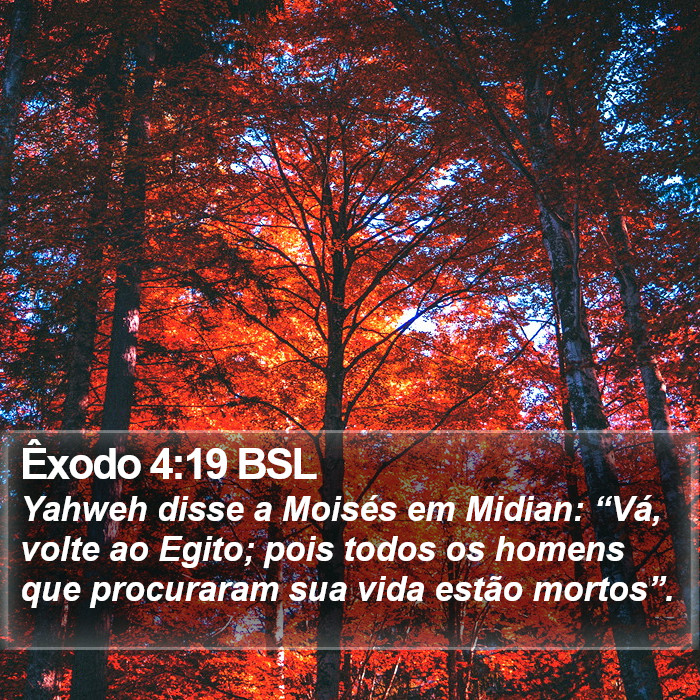 Êxodo 4:19 BSL Bible Study
