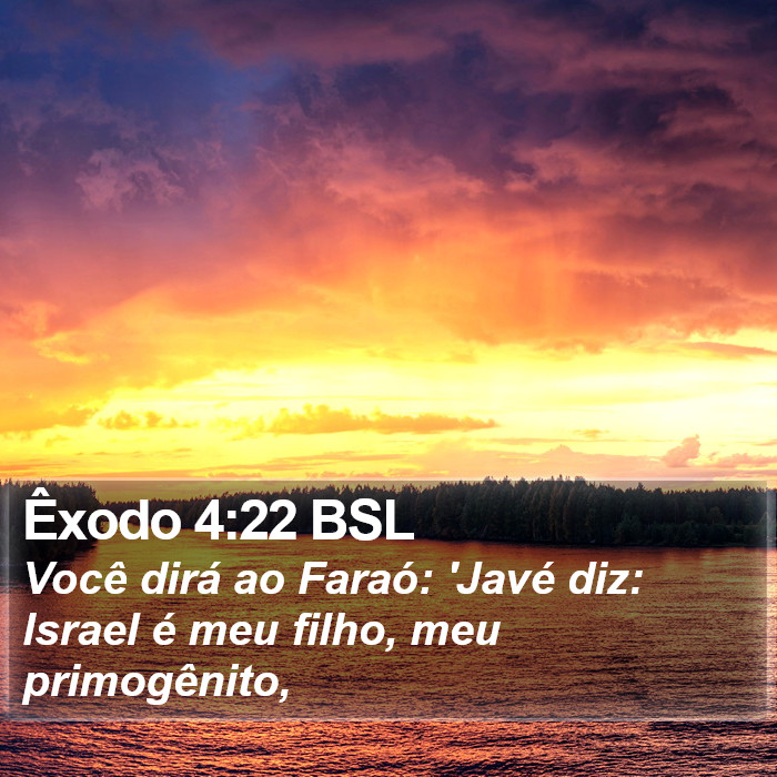 Êxodo 4:22 BSL Bible Study
