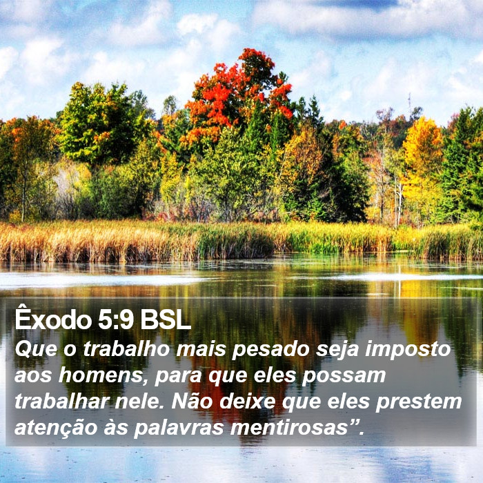 Êxodo 5:9 BSL Bible Study