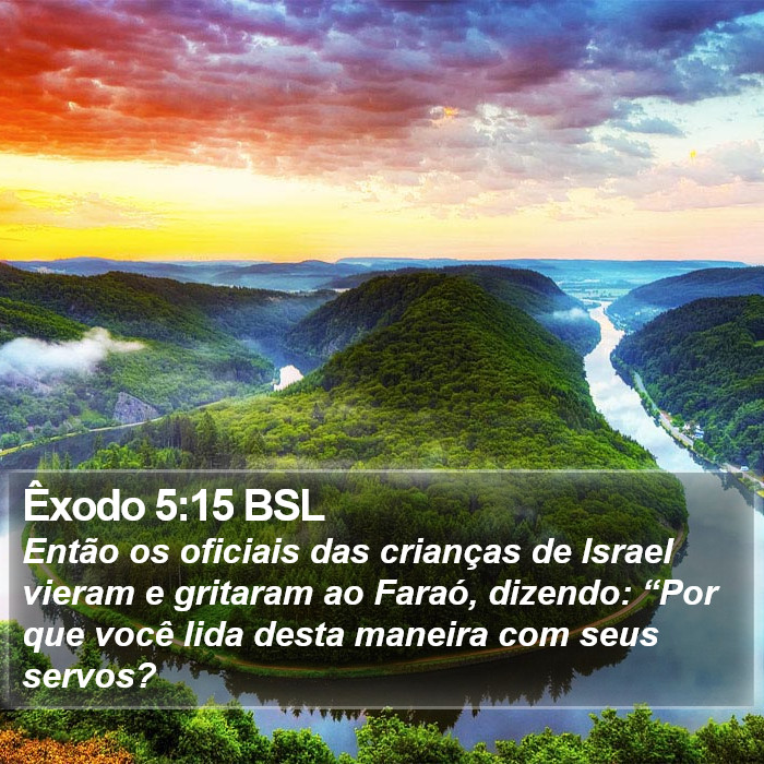 Êxodo 5:15 BSL Bible Study