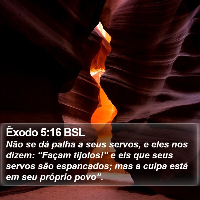 Êxodo 5:16 BSL Bible Study