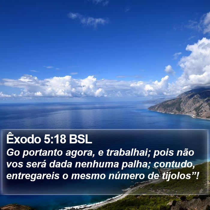 Êxodo 5:18 BSL Bible Study