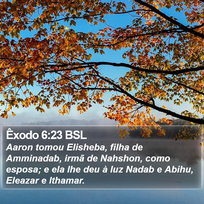 Êxodo 6:23 BSL Bible Study