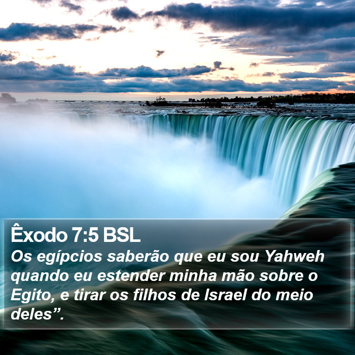 Êxodo 7:5 BSL Bible Study