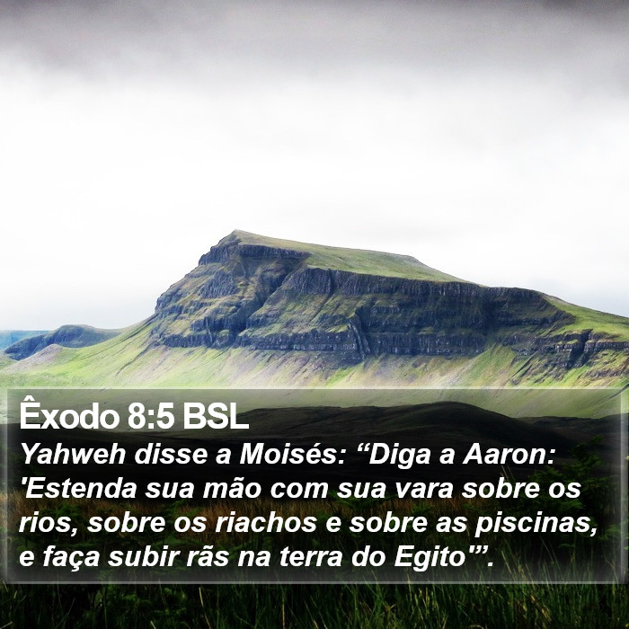 Êxodo 8:5 BSL Bible Study
