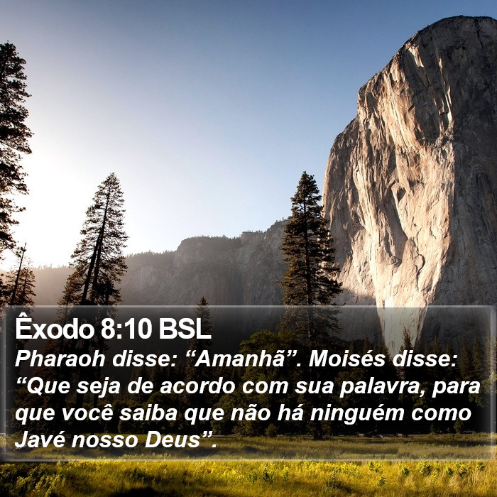 Êxodo 8:10 BSL Bible Study