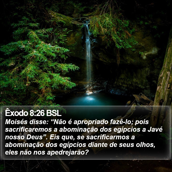 Êxodo 8:26 BSL Bible Study