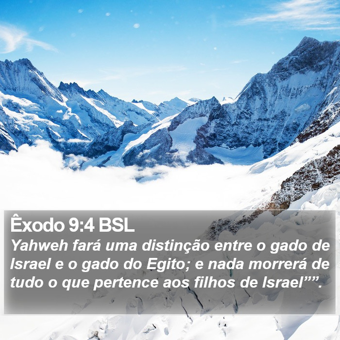 Êxodo 9:4 BSL Bible Study