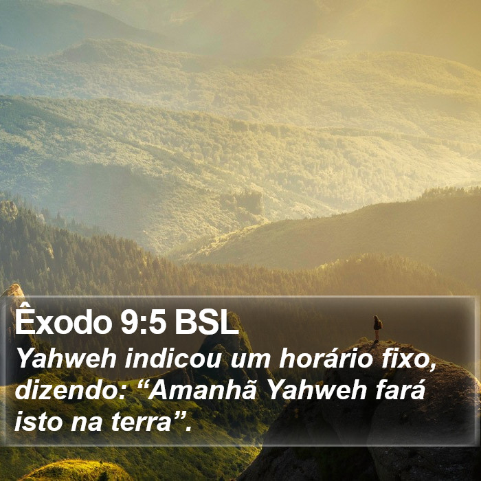 Êxodo 9:5 BSL Bible Study