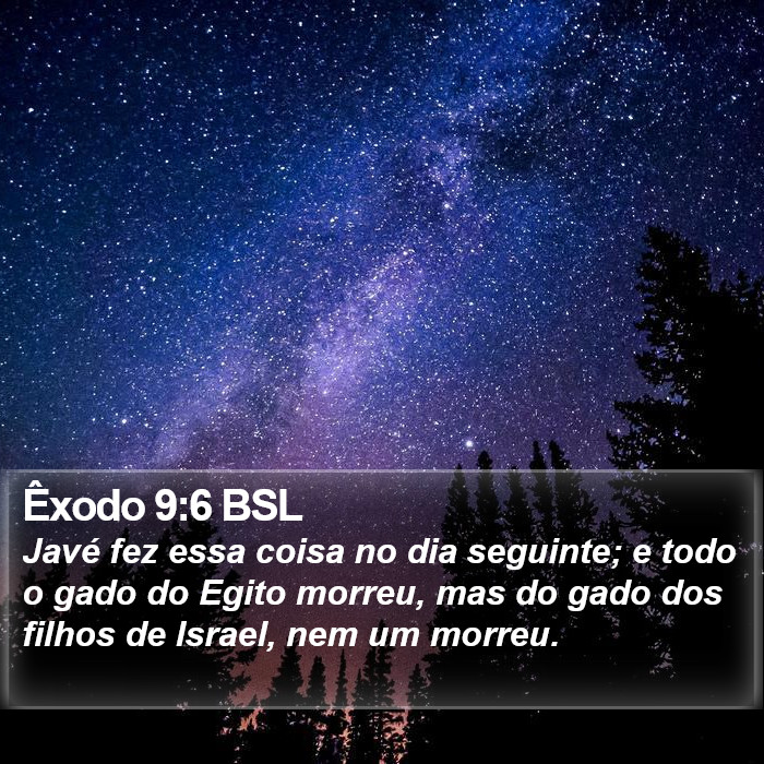 Êxodo 9:6 BSL Bible Study