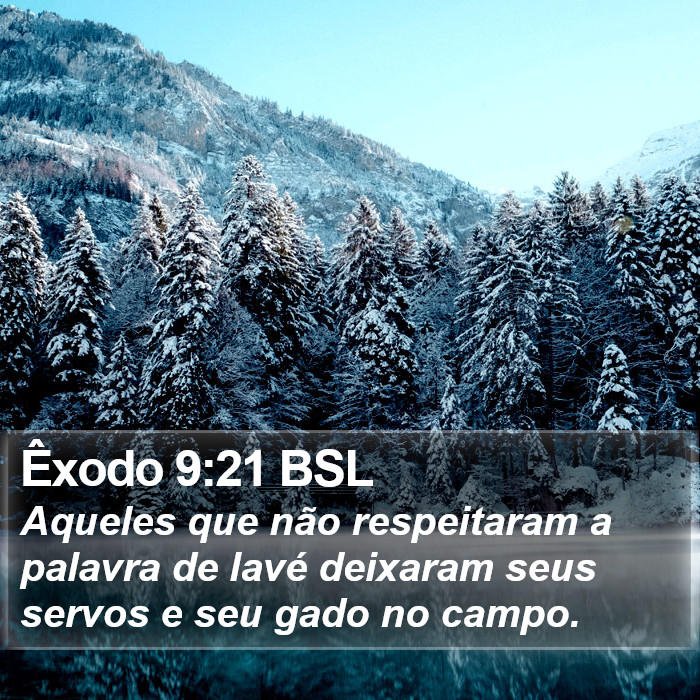 Êxodo 9:21 BSL Bible Study