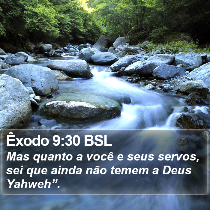 Êxodo 9:30 BSL Bible Study