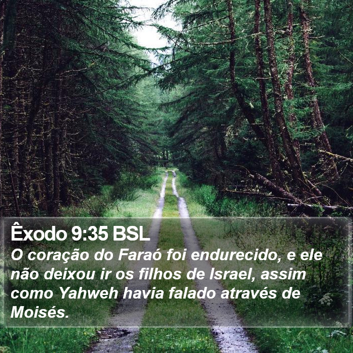 Êxodo 9:35 BSL Bible Study