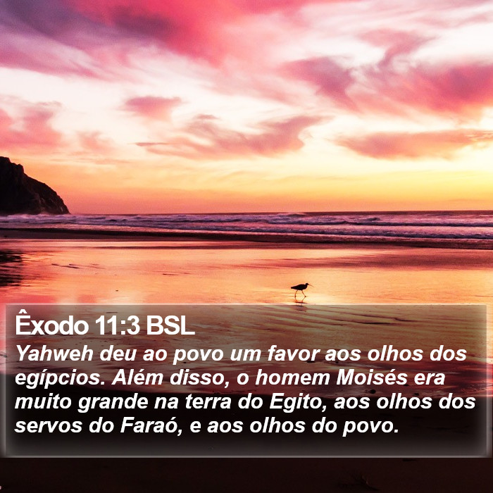 Êxodo 11:3 BSL Bible Study