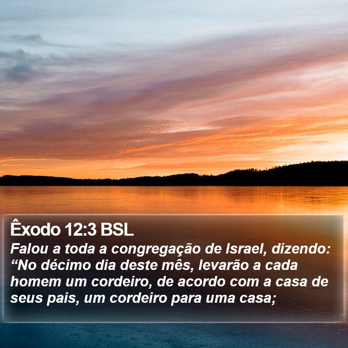 Êxodo 12:3 BSL Bible Study