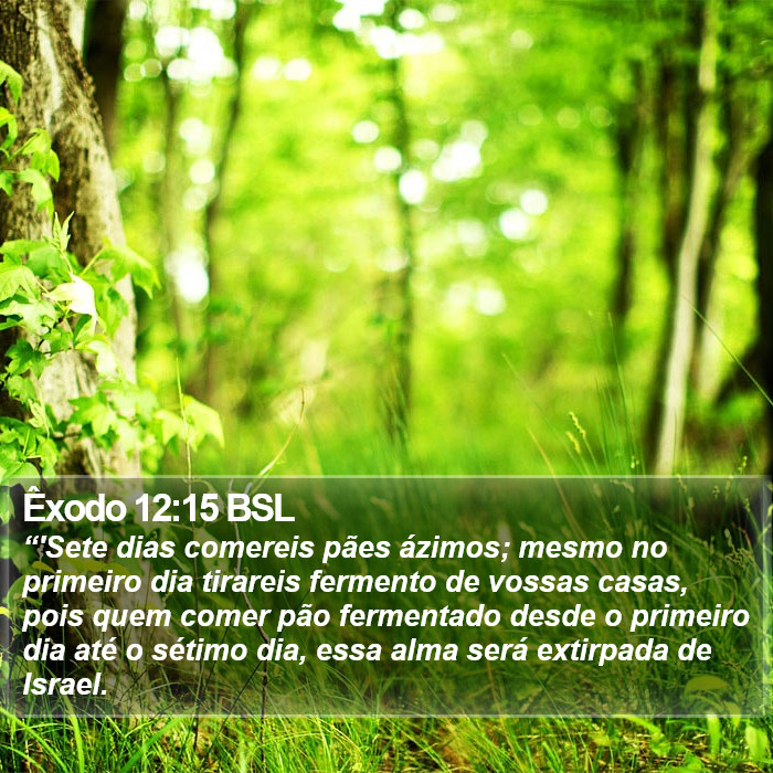 Êxodo 12:15 BSL Bible Study