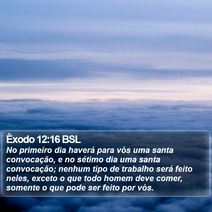 Êxodo 12:16 BSL Bible Study