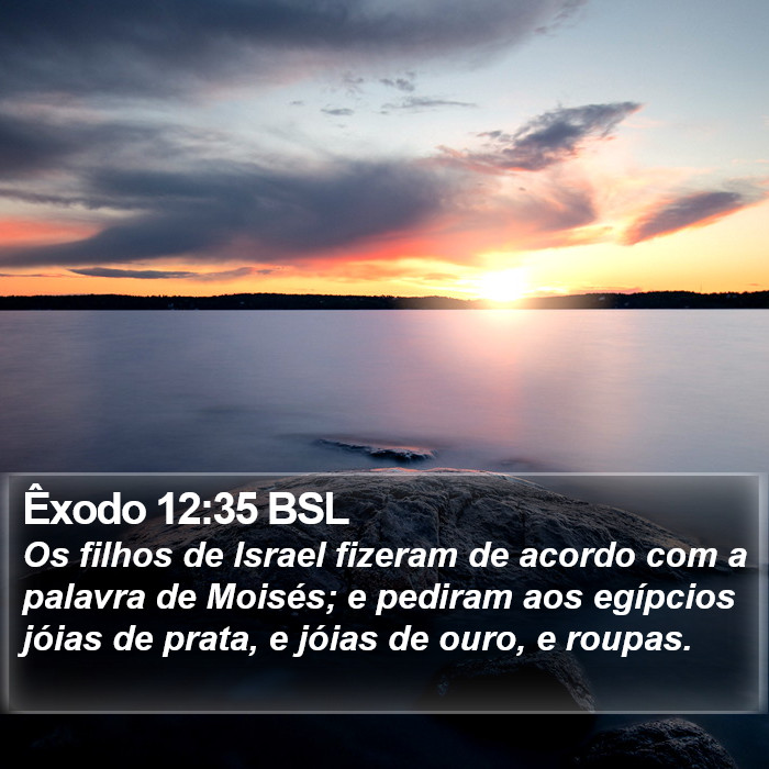 Êxodo 12:35 BSL Bible Study