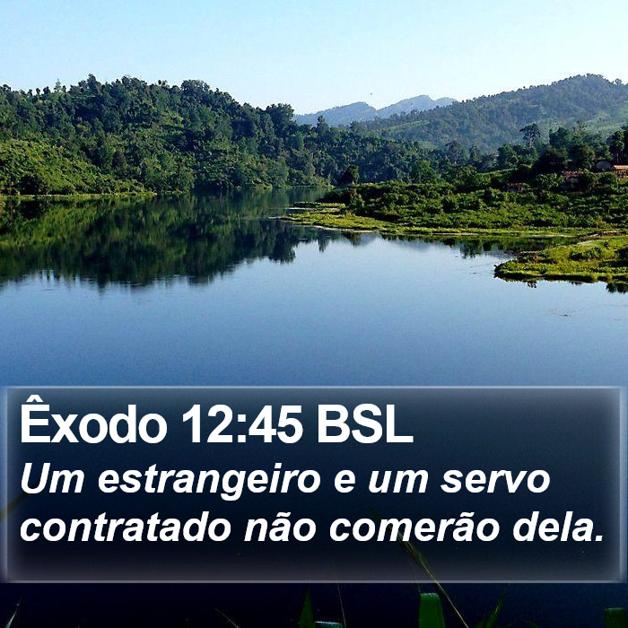 Êxodo 12:45 BSL Bible Study