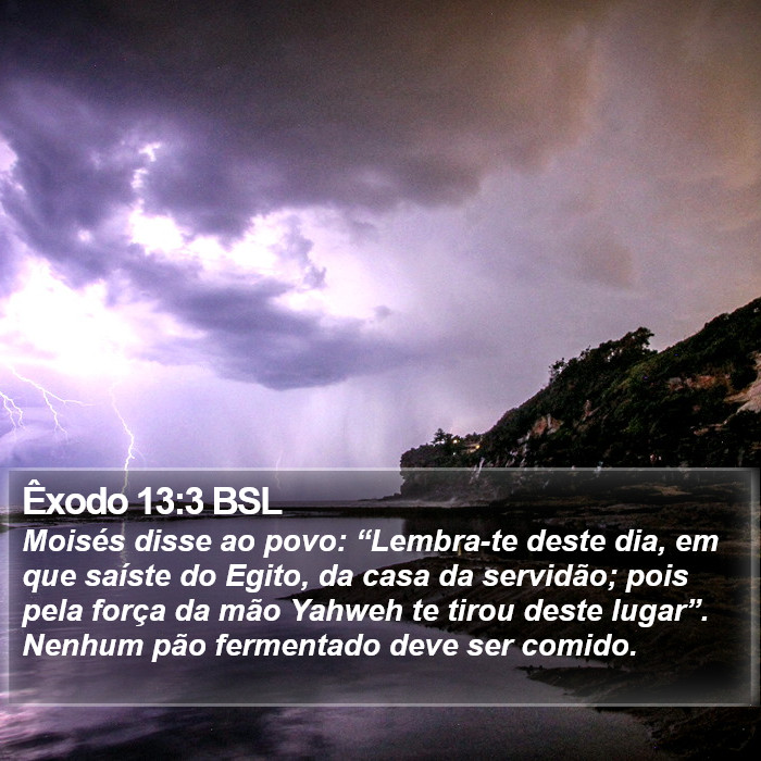 Êxodo 13:3 BSL Bible Study