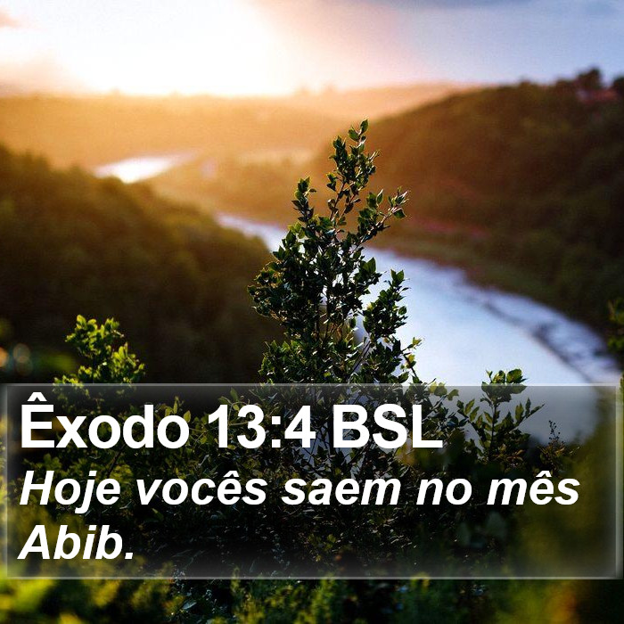 Êxodo 13:4 BSL Bible Study