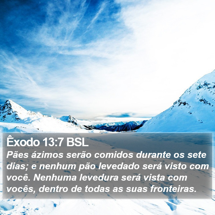 Êxodo 13:7 BSL Bible Study