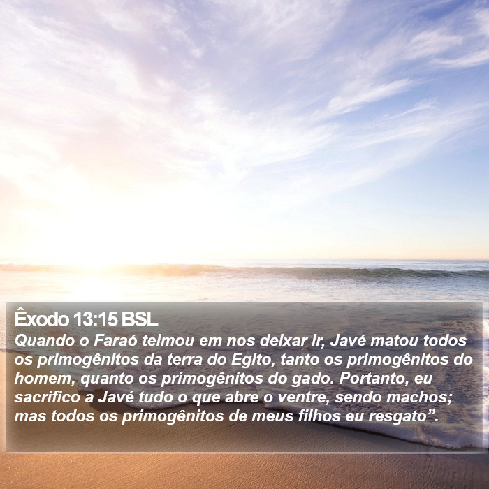 Êxodo 13:15 BSL Bible Study