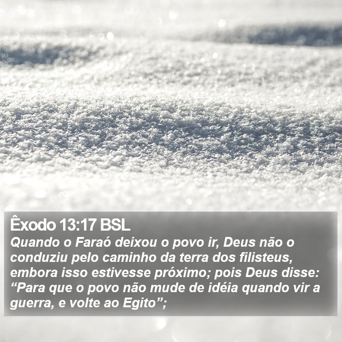 Êxodo 13:17 BSL Bible Study