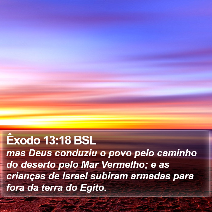 Êxodo 13:18 BSL Bible Study