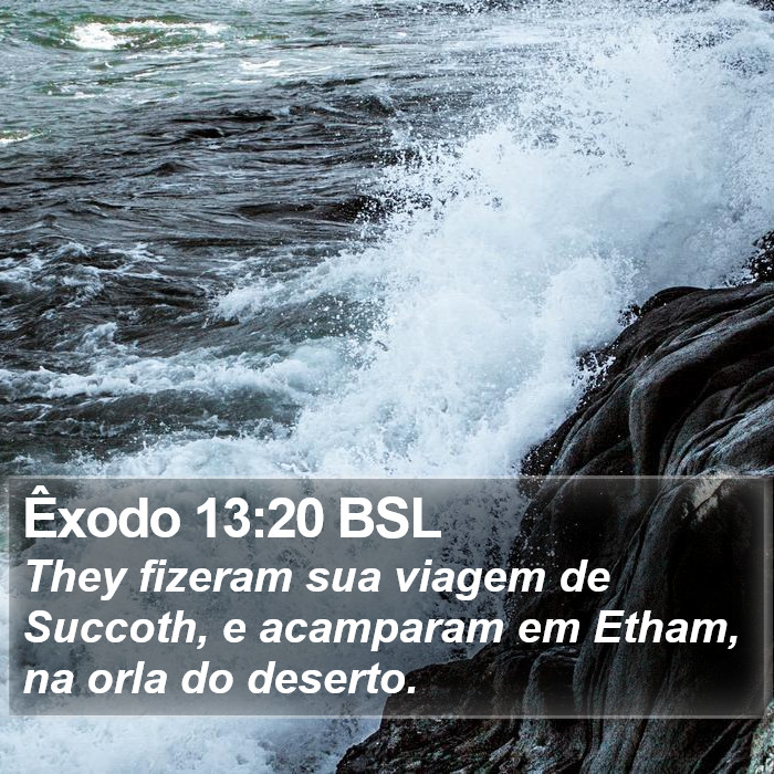 Êxodo 13:20 BSL Bible Study