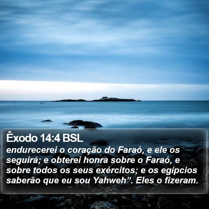 Êxodo 14:4 BSL Bible Study
