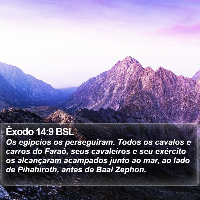 Êxodo 14:9 BSL Bible Study