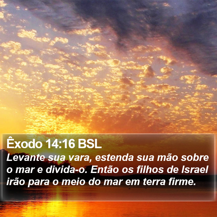 Êxodo 14:16 BSL Bible Study