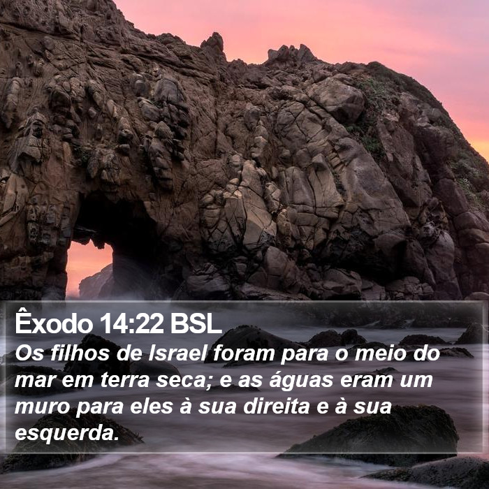 Êxodo 14:22 BSL Bible Study