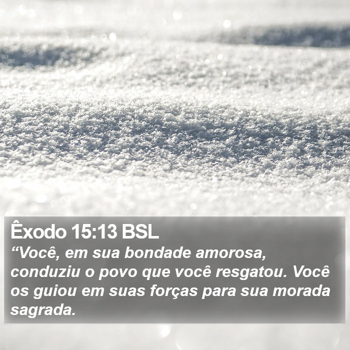 Êxodo 15:13 BSL Bible Study