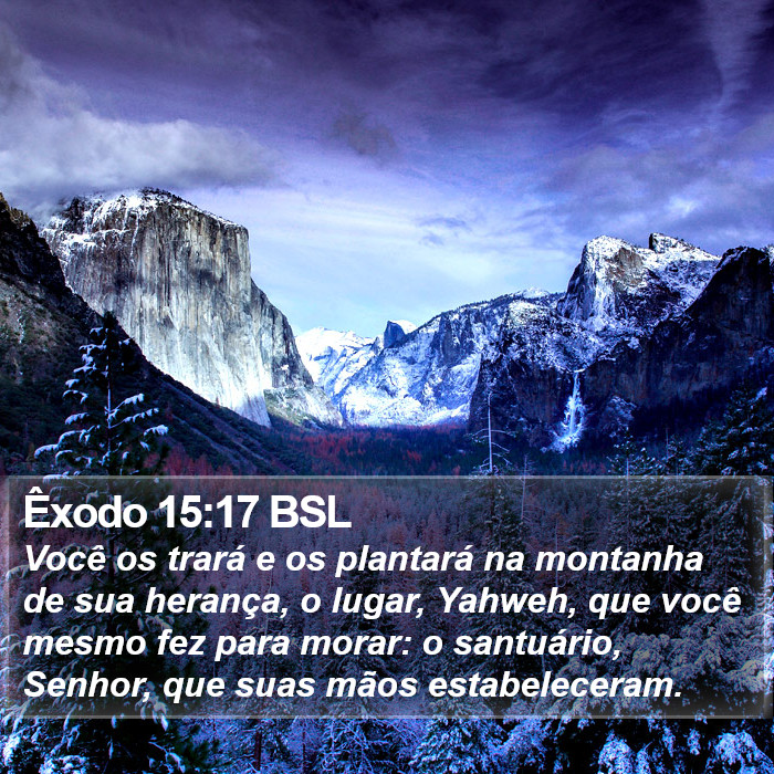 Êxodo 15:17 BSL Bible Study