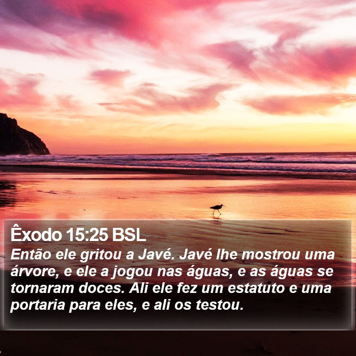 Êxodo 15:25 BSL Bible Study