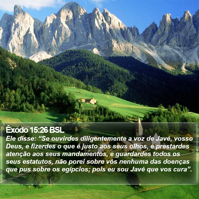 Êxodo 15:26 BSL Bible Study