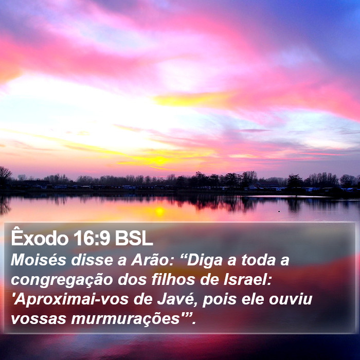 Êxodo 16:9 BSL Bible Study