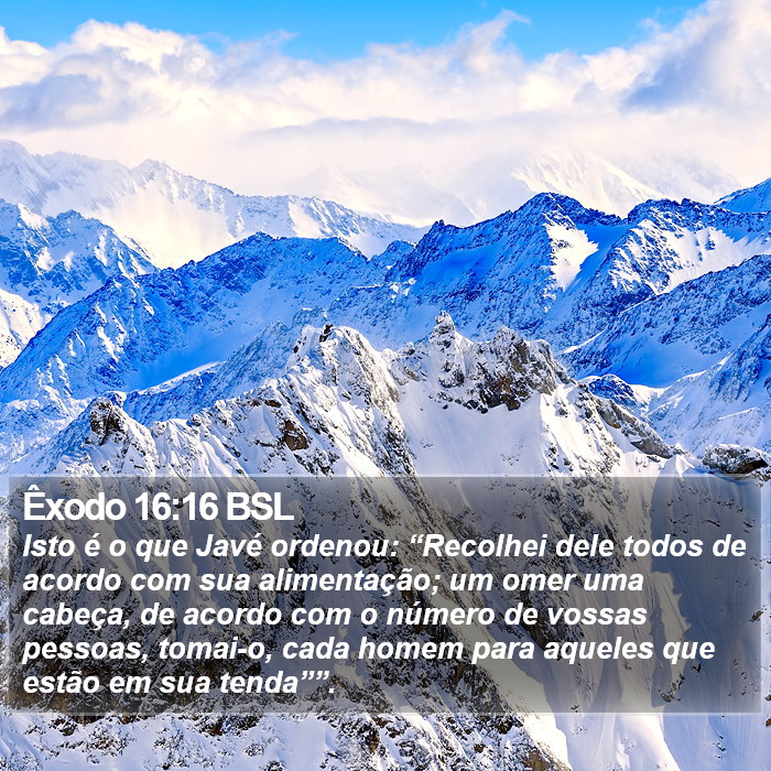 Êxodo 16:16 BSL Bible Study