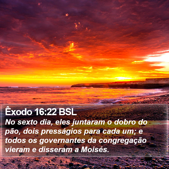 Êxodo 16:22 BSL Bible Study