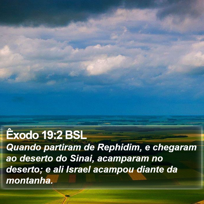 Êxodo 19:2 BSL Bible Study