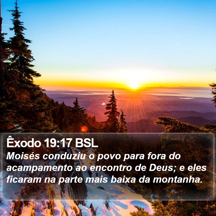 Êxodo 19:17 BSL Bible Study