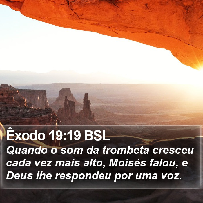Êxodo 19:19 BSL Bible Study