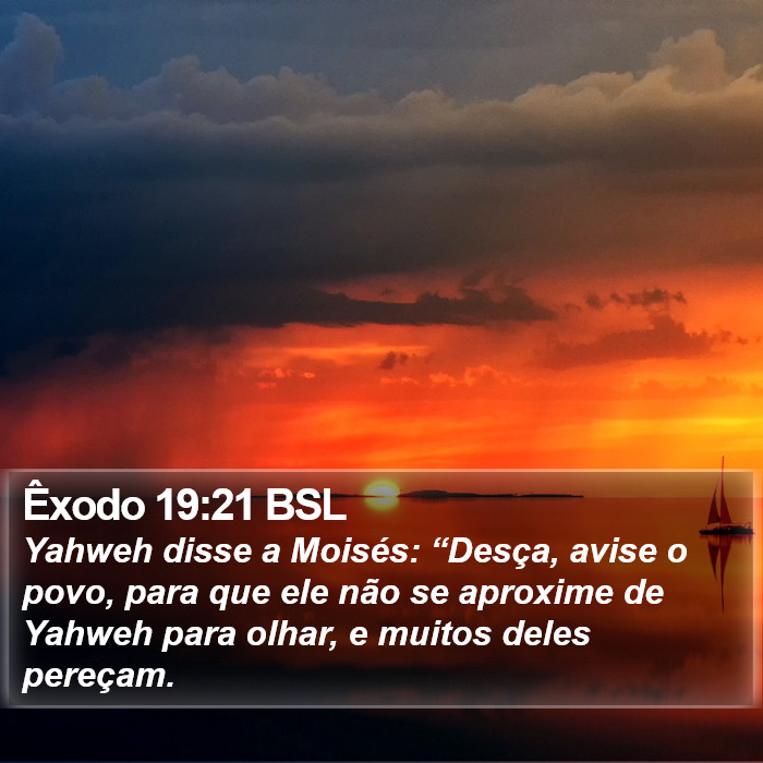 Êxodo 19:21 BSL Bible Study