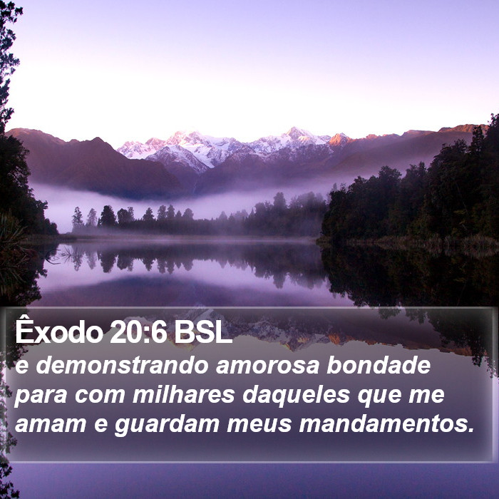 Êxodo 20:6 BSL Bible Study