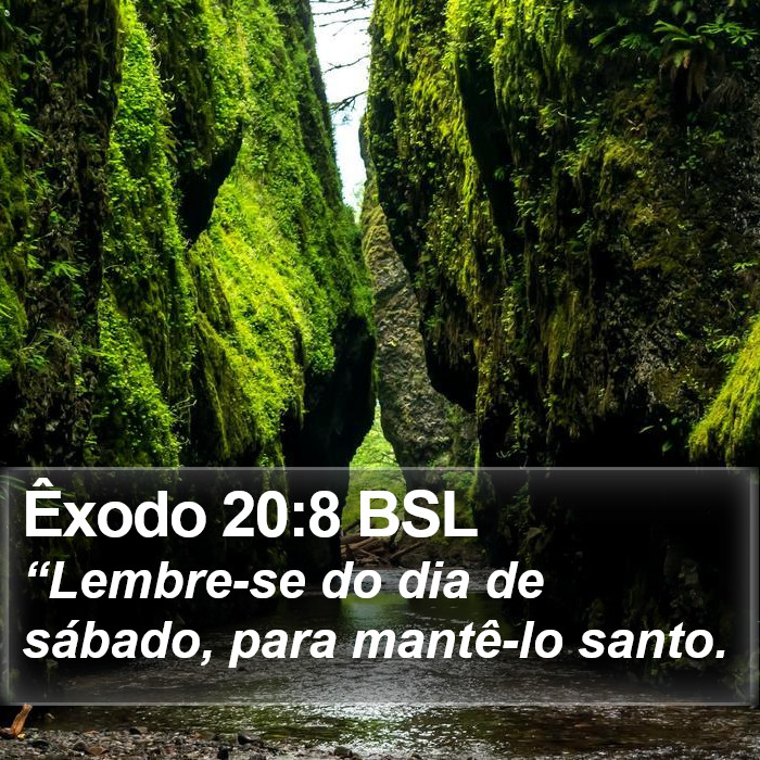 Êxodo 20:8 BSL Bible Study