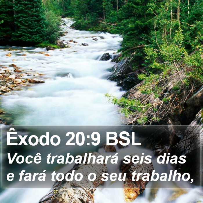 Êxodo 20:9 BSL Bible Study