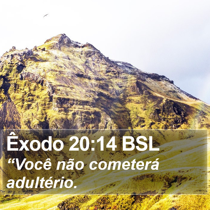 Êxodo 20:14 BSL Bible Study