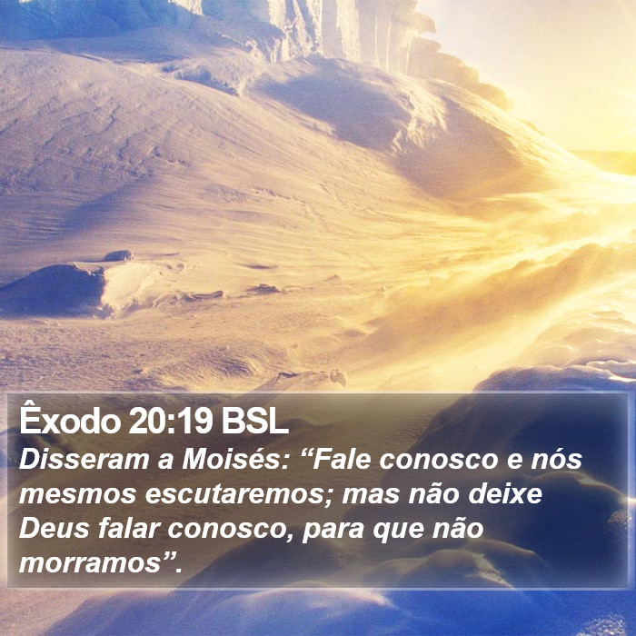 Êxodo 20:19 BSL Bible Study